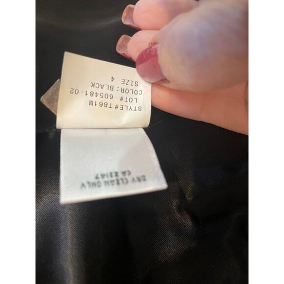 Vintage Talbots Black Lambswool Angora Blend Long Maxi Coat Size 4 Soft Classic - Picture 12 of 12